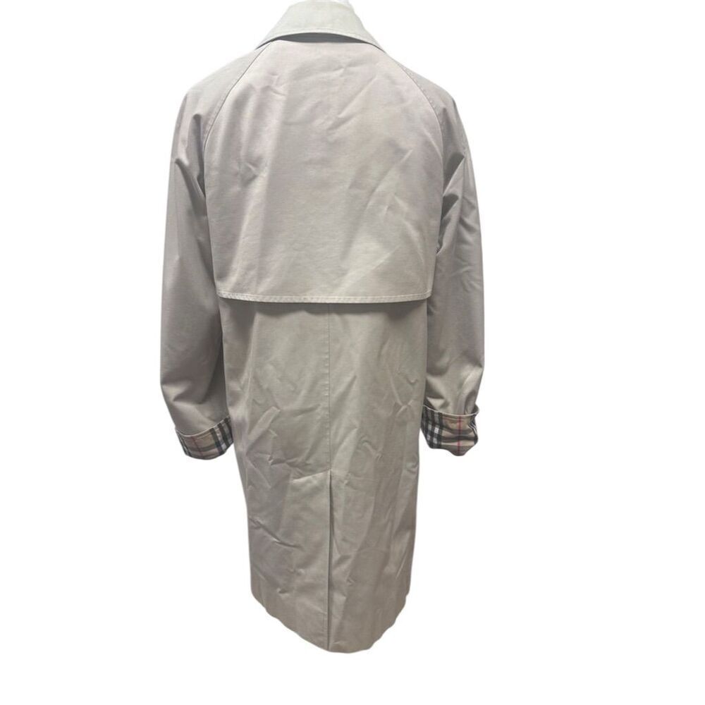 EUC Burberry Women's Beige Trench Coat Size 6 Classic Plaid Detachable Lining - Picture 2 of 16